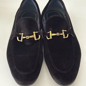 Steve Madden Men's Delrayy Black Velvet Slip-On Loafer Shoe Size 13M